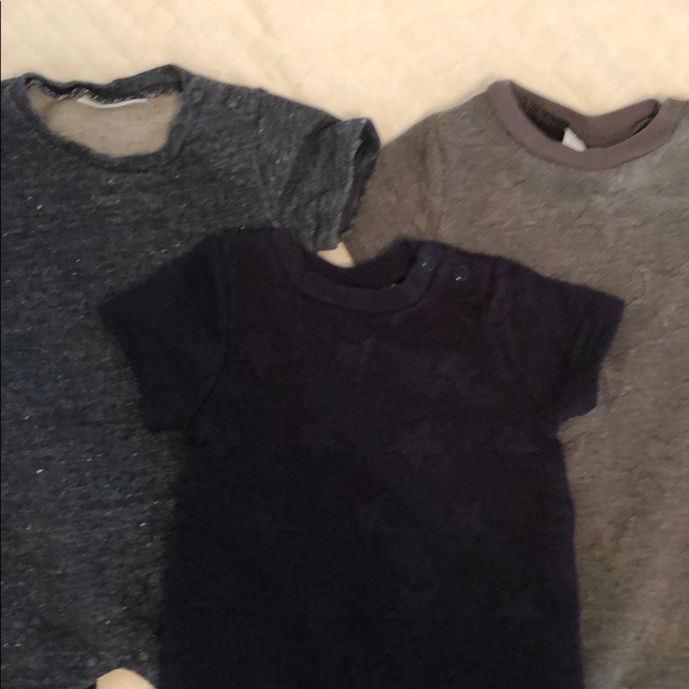 Three baby boy Rompers